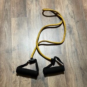 Yellow Resistance Band with Black Handles